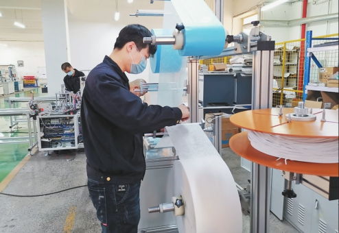 我省科技企業成功研發并交付全自動口罩機生產線，網絡科技研發助力抗疫生產
